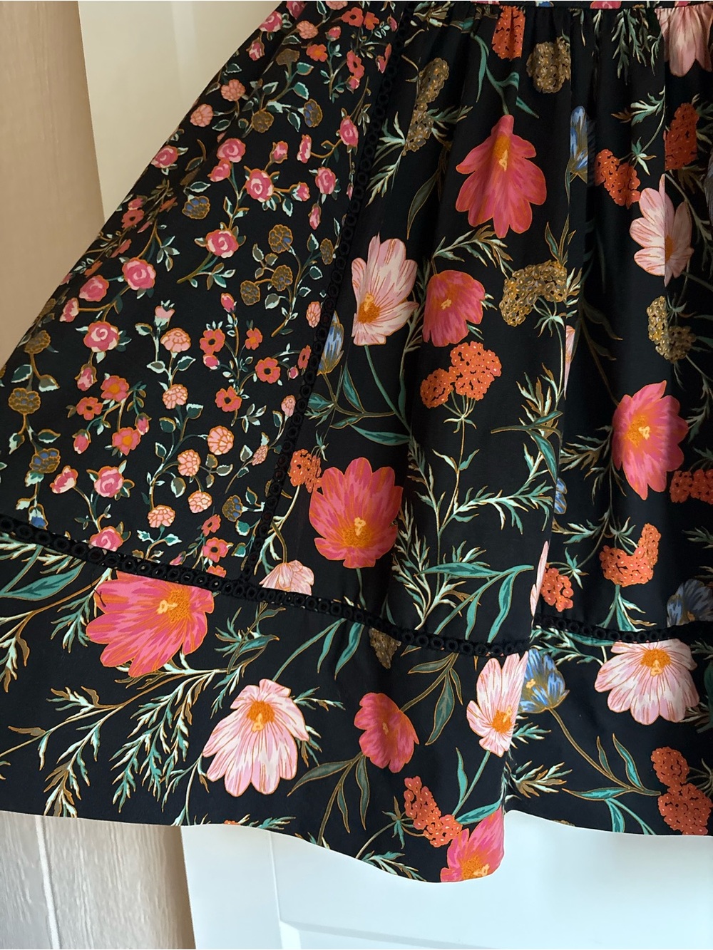Kate Spade Whimsical Floral Fit & Flare Dress Size 0 Cottagecore Wedding Guest - Picture 2 of 10
